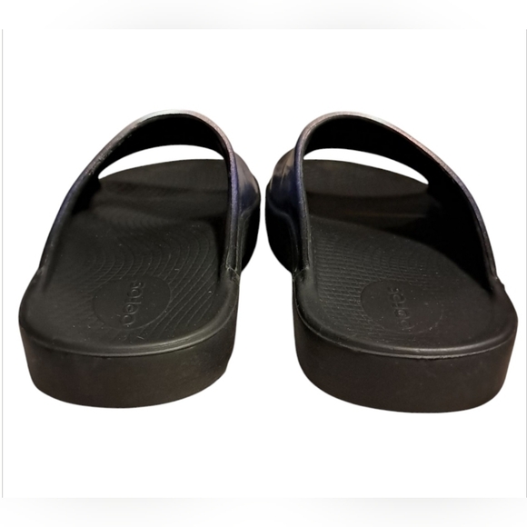 OOFOS Women's Slide Sandals - Black and Purple - Picture 4 of 14
